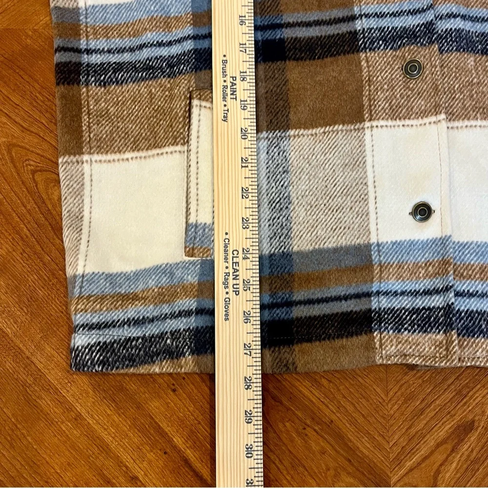 26 International Oversized Plaid Butten up Fleece Jacket Shaket Shirt. Women’s M - Picture 8 of 12